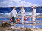 Sally Swatland Canvas Paintings - Nets and Pails